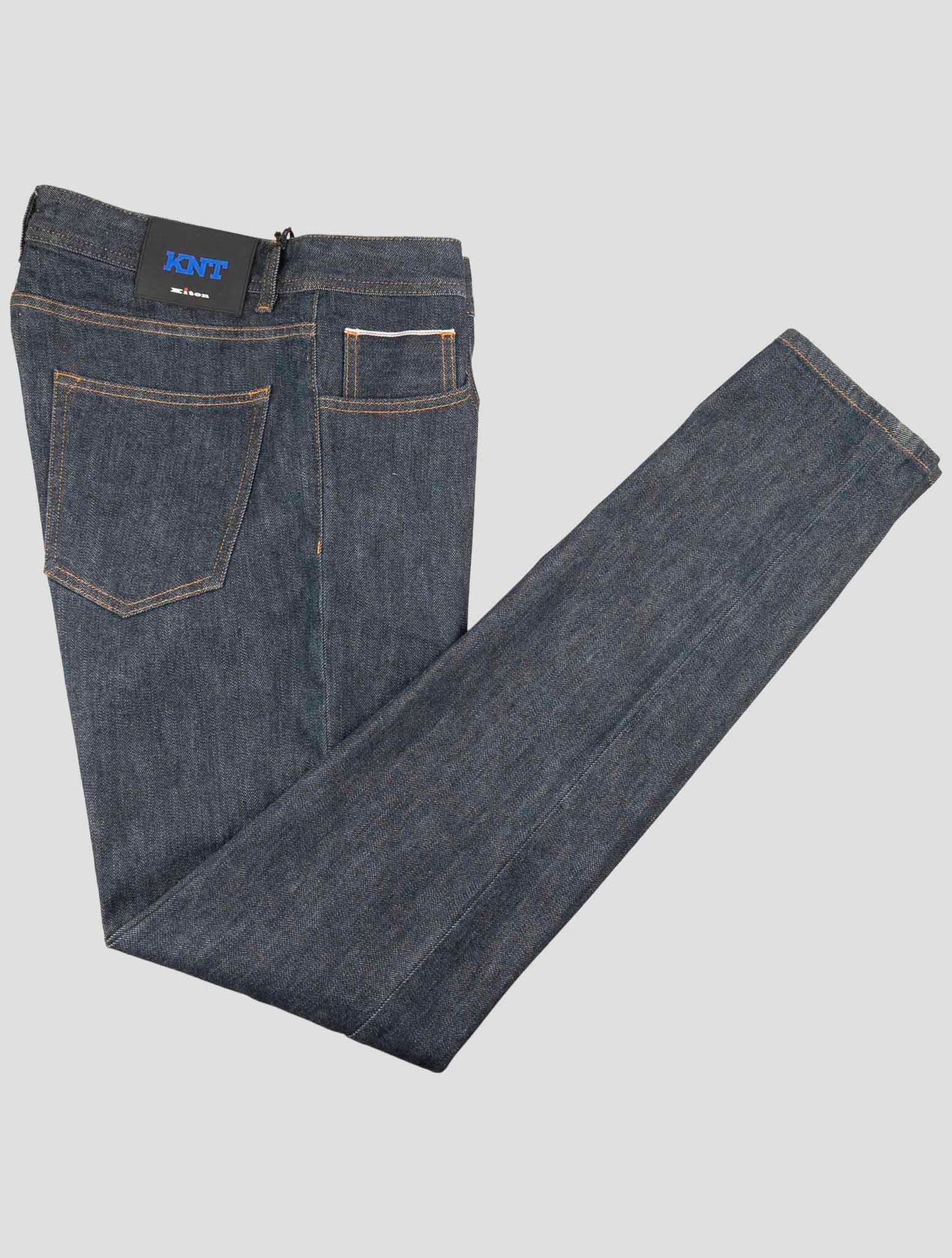 Kiton Knt Blue Cotton Pe Jeans