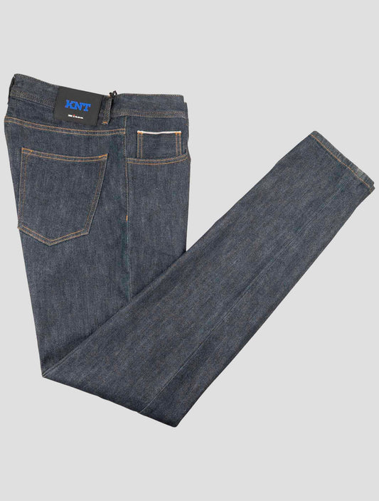 Kiton Knt Blue Cotton Pe Jeans
