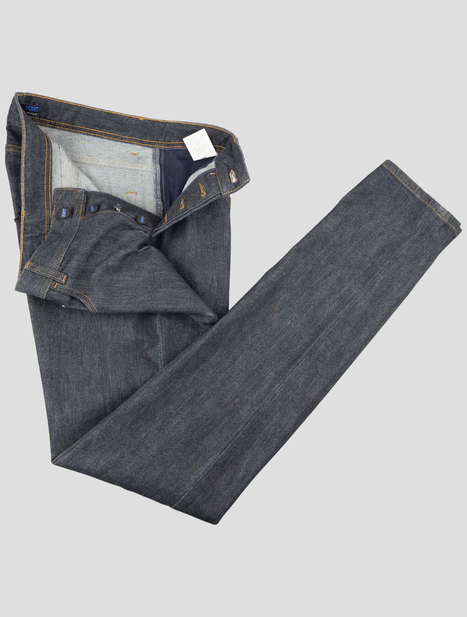 Kiton Knt Blue Cotton Pe Jeans