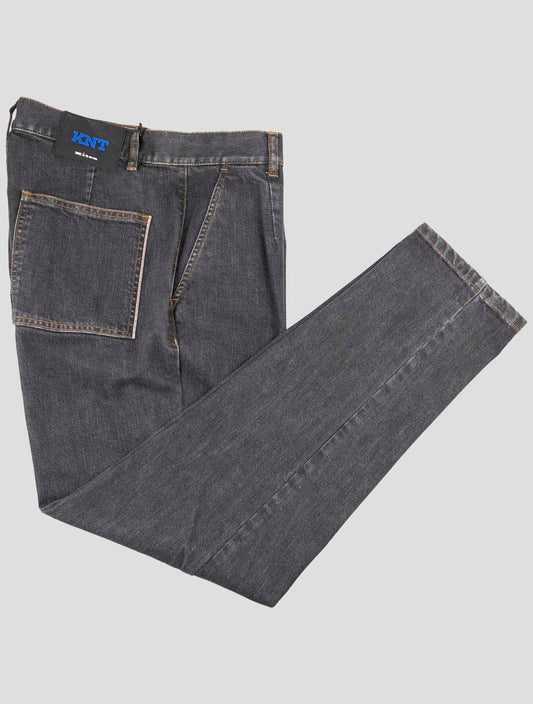 Kiton Knt Gray Cotton Pe Jeans