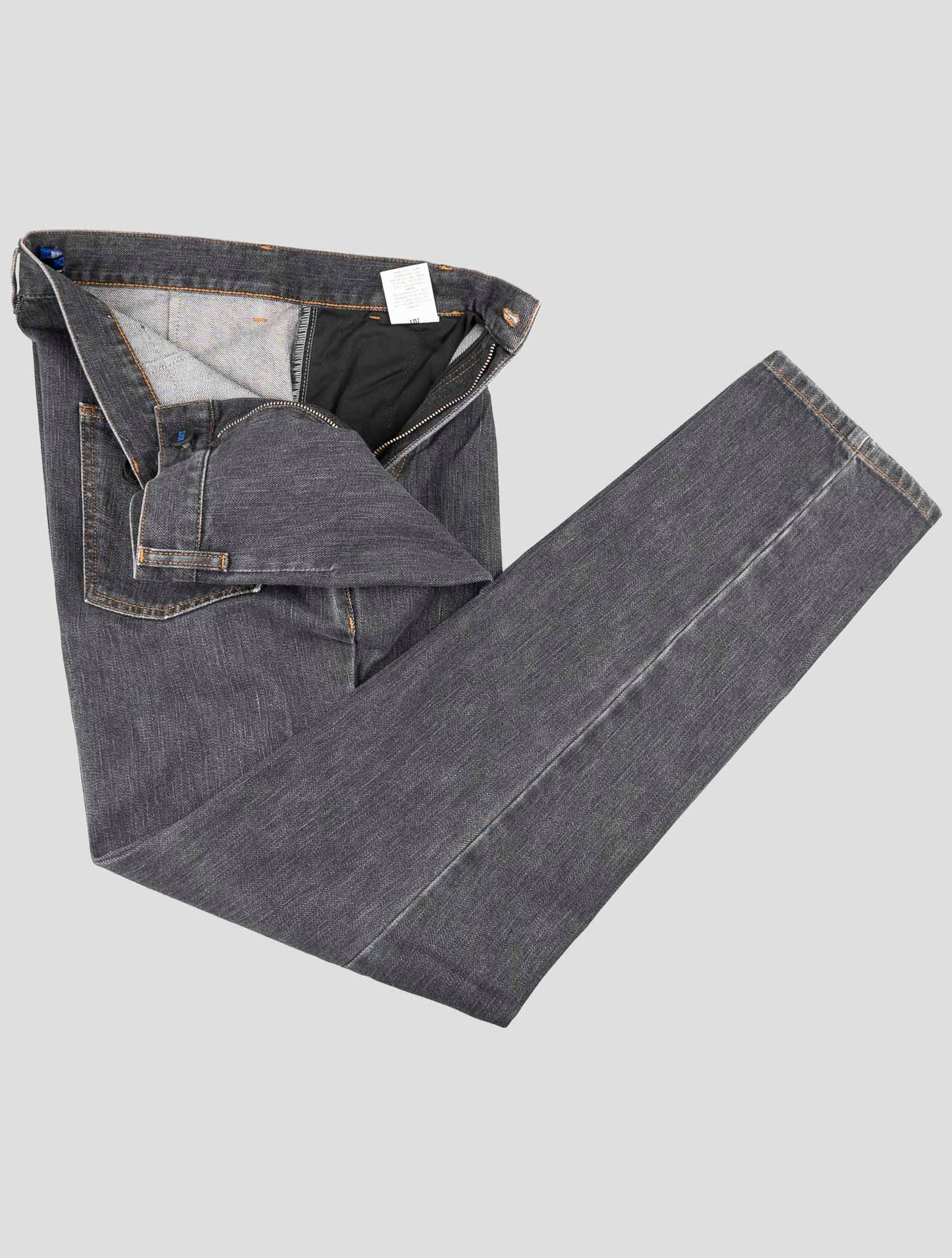 Kiton Knt Gray Cotton Pe Jeans