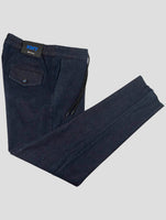 Kiton Knt Blue Cotton Cashmere Ea Pants