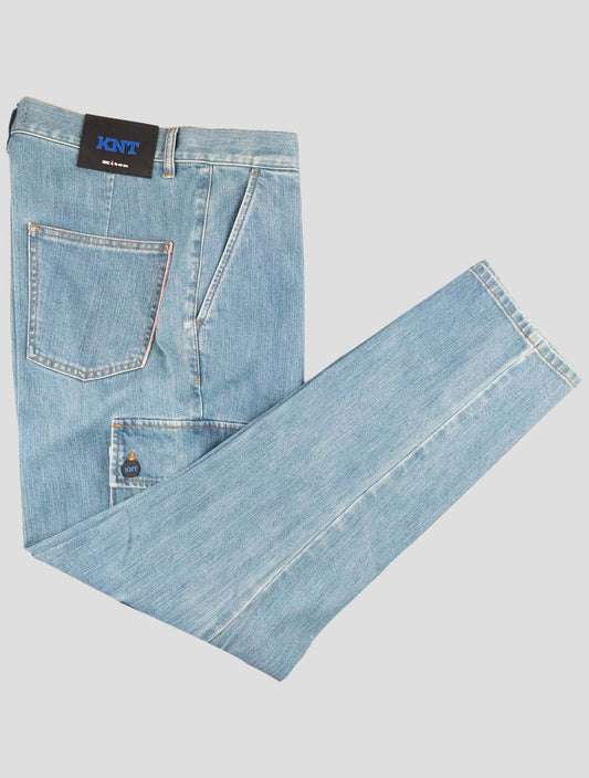 Kiton Knt Denim Cotton Pe Cargo Jeans