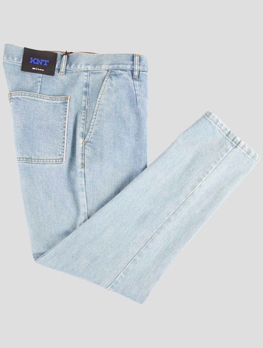 Kiton Knt Light Blue Cotton Pe Jeans