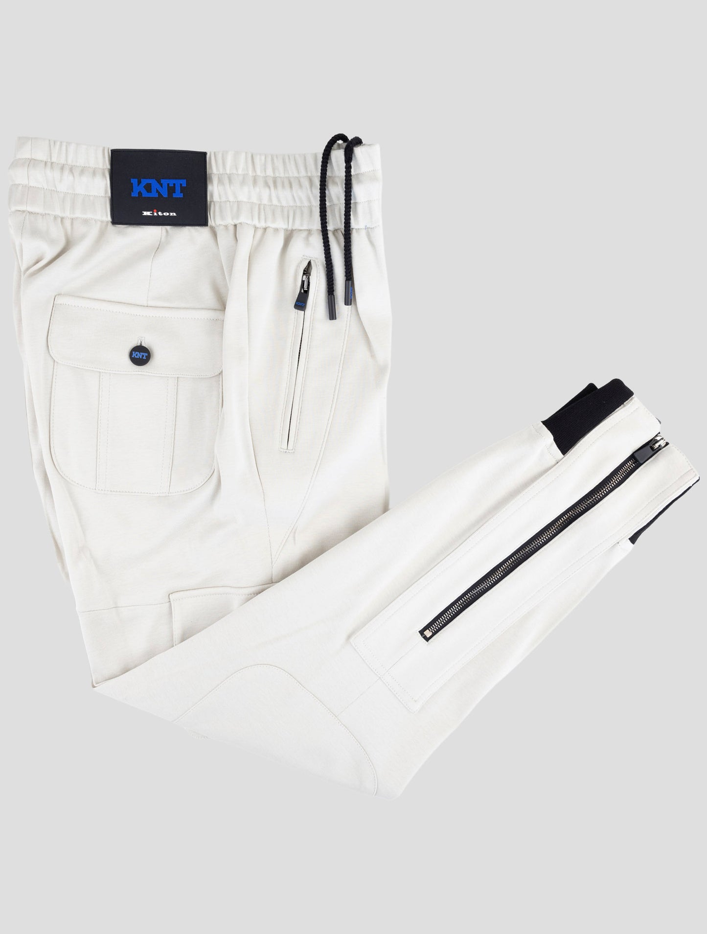 Kiton Knt Beige Cotton Cargo Pants