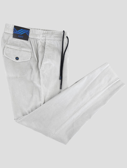 Kiton Knt Gray Cotton Cashmere Ea Velvet Pants