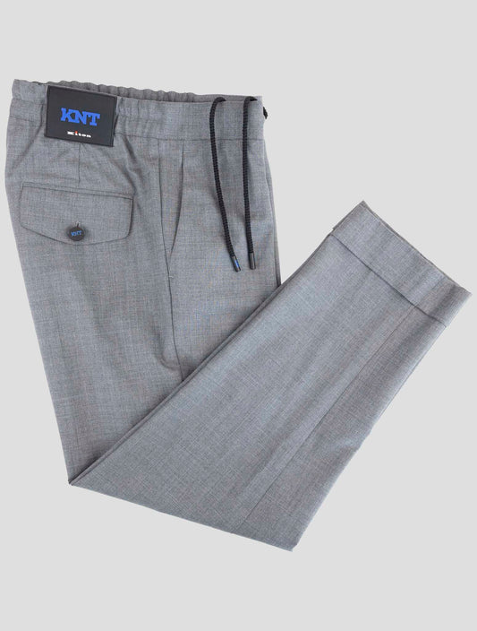 Kiton Knt Gray Wool Pants