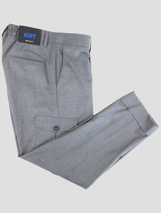 Kiton Knt Gray Wool Pants