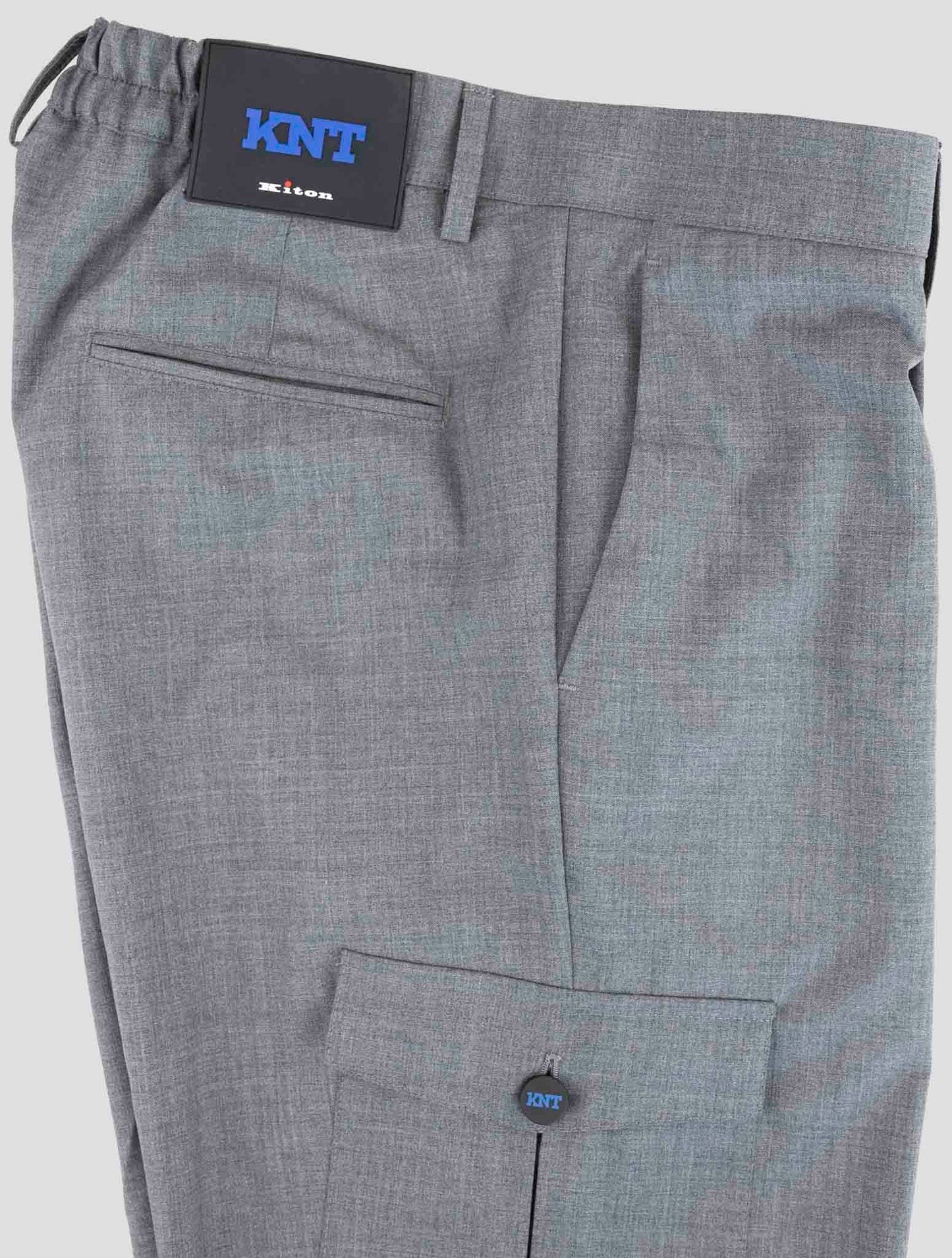 Kiton Knt Gray Wool Pants