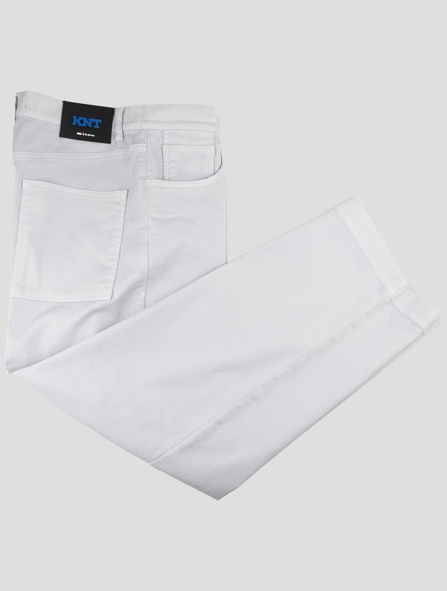 Kiton Knt Light Gray Cotton Ea Jeans