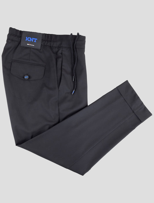 Kiton Knt Black Wool Pants