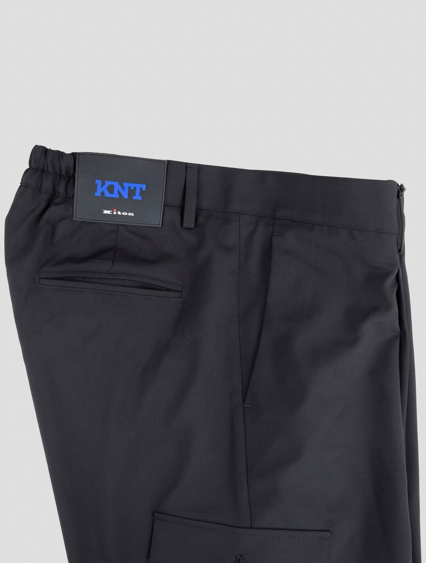 Kiton Knt Black Virgin Wool Pants