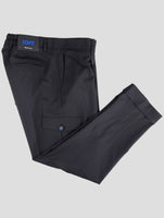 Kiton Knt Black Wool Pants
