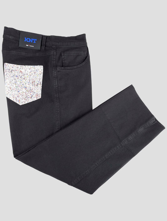 Kiton Knt Black Cotton Ea Jeans