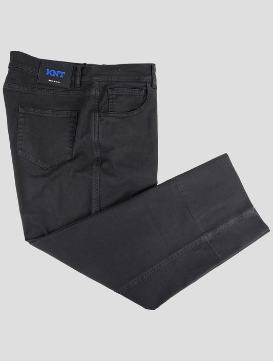 Kiton Knt Black Cotton Ea Pants