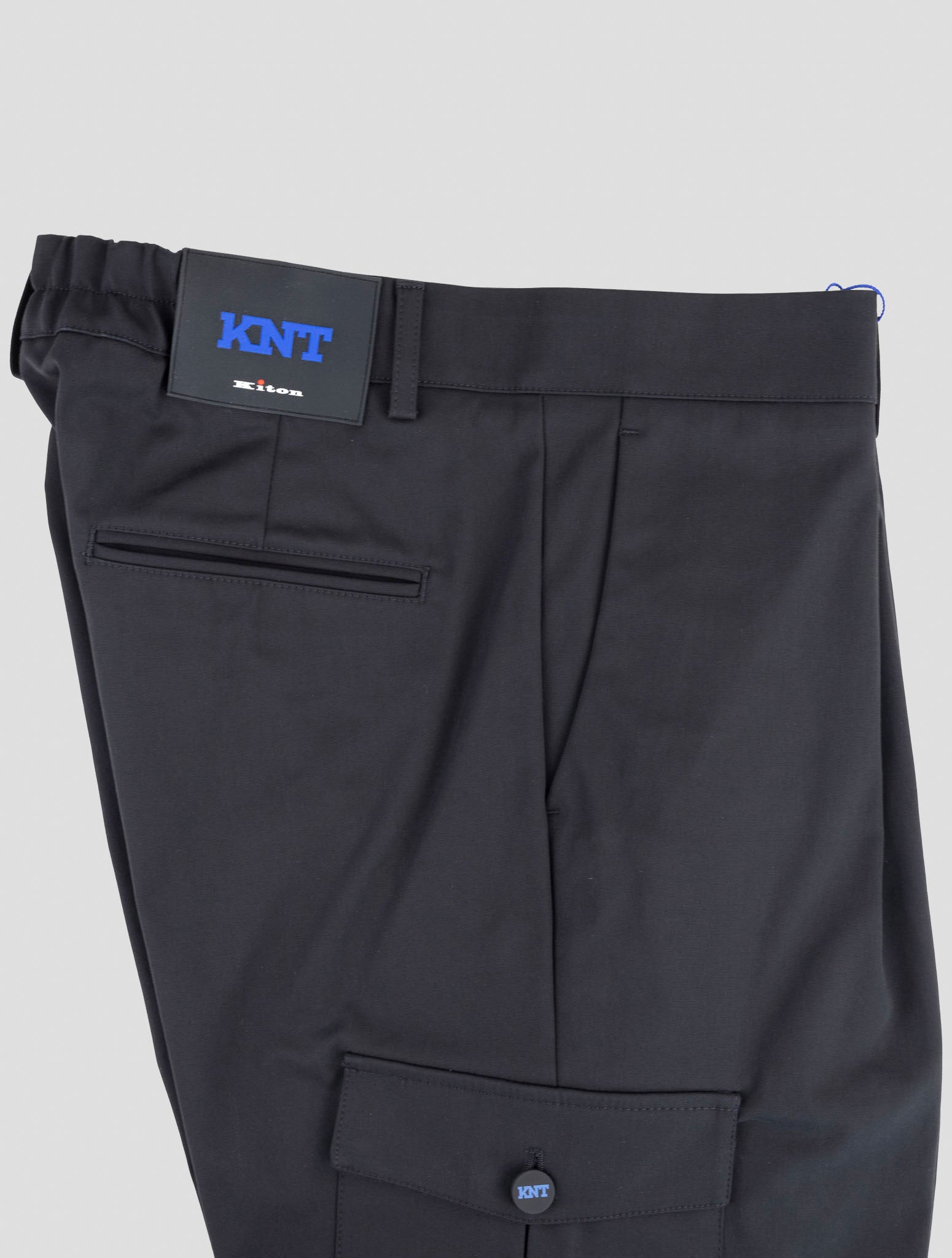 Kiton Knt Black Wool Pants