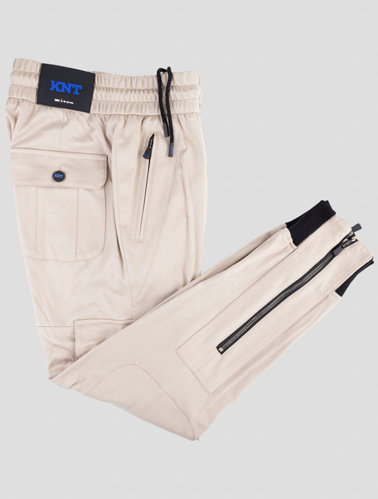 Kiton Knt Beige Cotton Cargo Pants