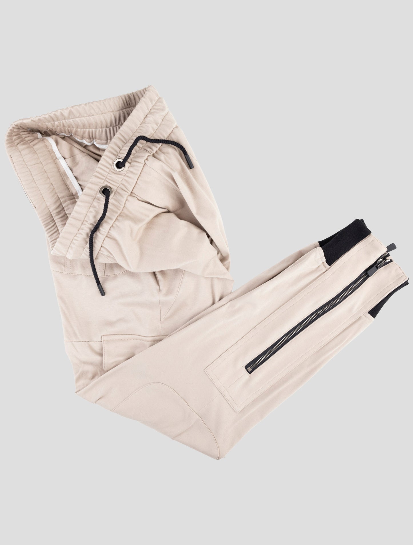 Kiton Knt Beige Cotton Cargo Pants