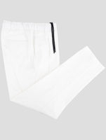 Kiton Knt White Cotton Pants