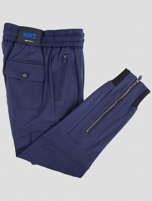 Kiton Knt Blue Pa Ea Cargo Jogging Pants