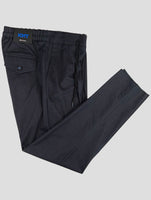 Kiton Knt Blue Cotton Pa Ea Pants