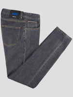 Kiton Knt Gray Cotton Pe Jeans