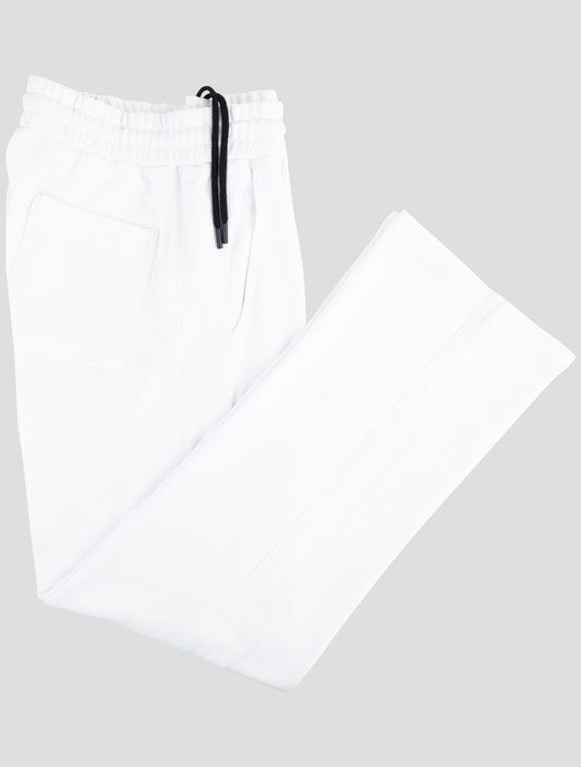 Kiton Knt White Cotton Pants
