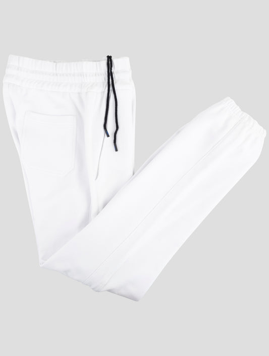 Kiton Knt White Cotton Pants