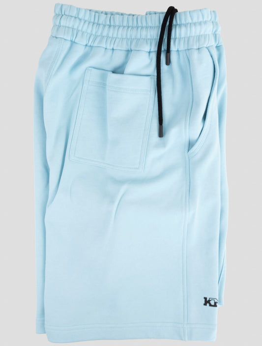 Kiton Knt Light Blue Cotton Short Pants