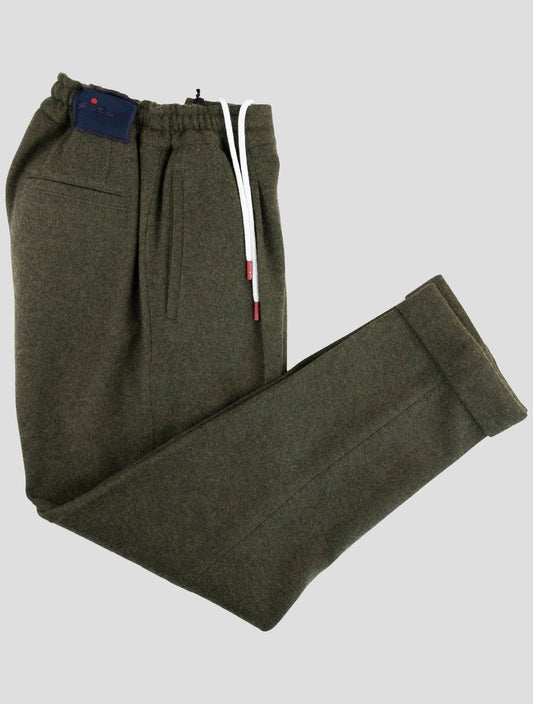 Kiton Knt Green Cashmere Pa Pants