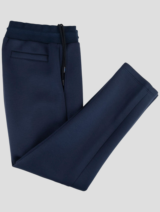 Kiton Knt Blue Viscose Ea Jogging Pants