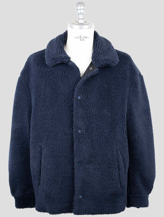 Kiton Knt Dark Blue Pc Pl Coat