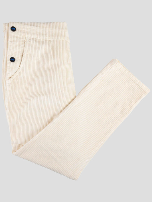Kiton Knt White Cotton Ea Velvet Salopette