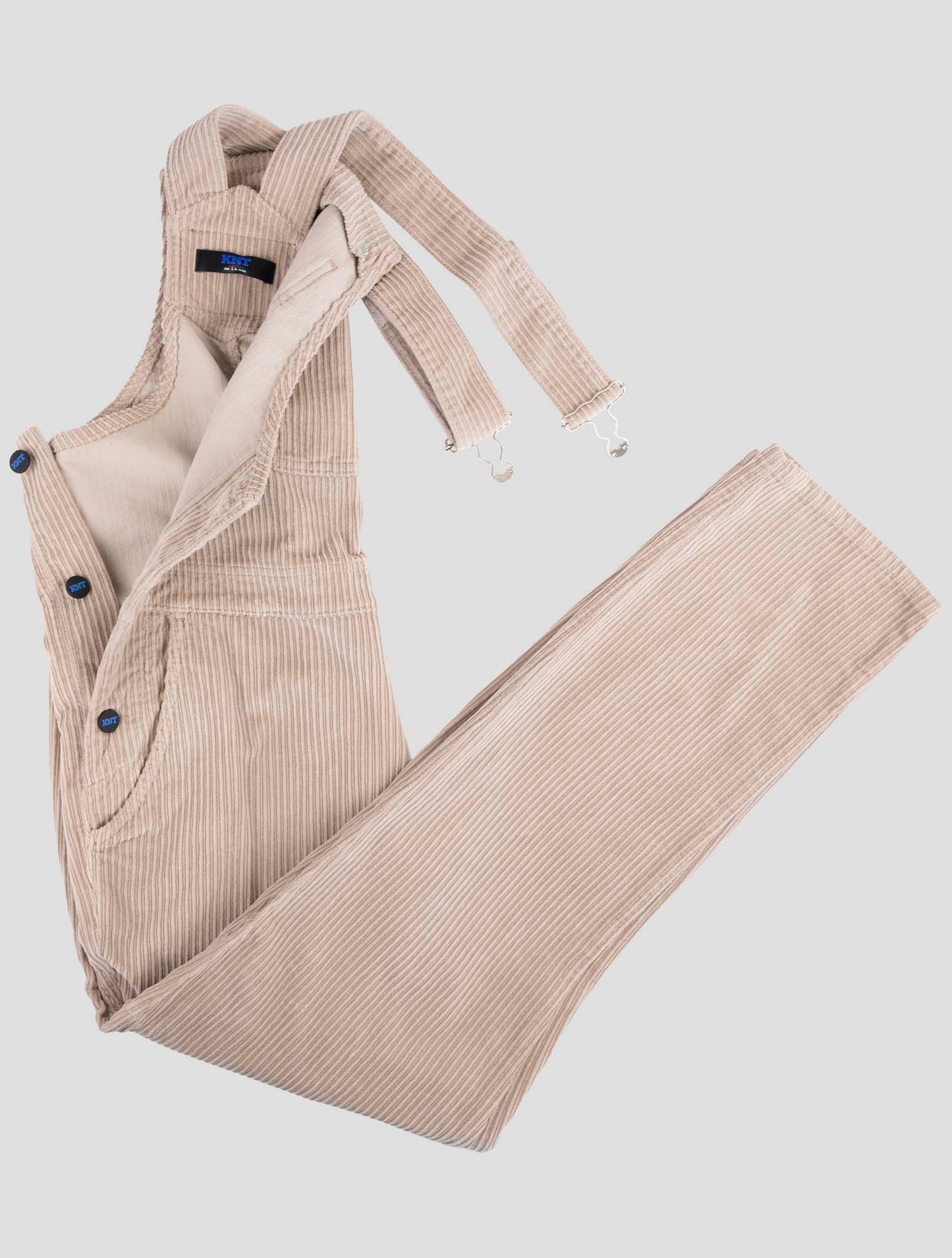 Kiton Knt Brown Cotton Ea Velvet Salopette