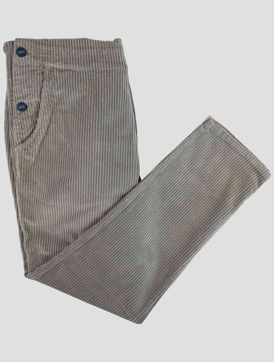 Kiton Knt Gray Cotton Ea Velvet Salopette