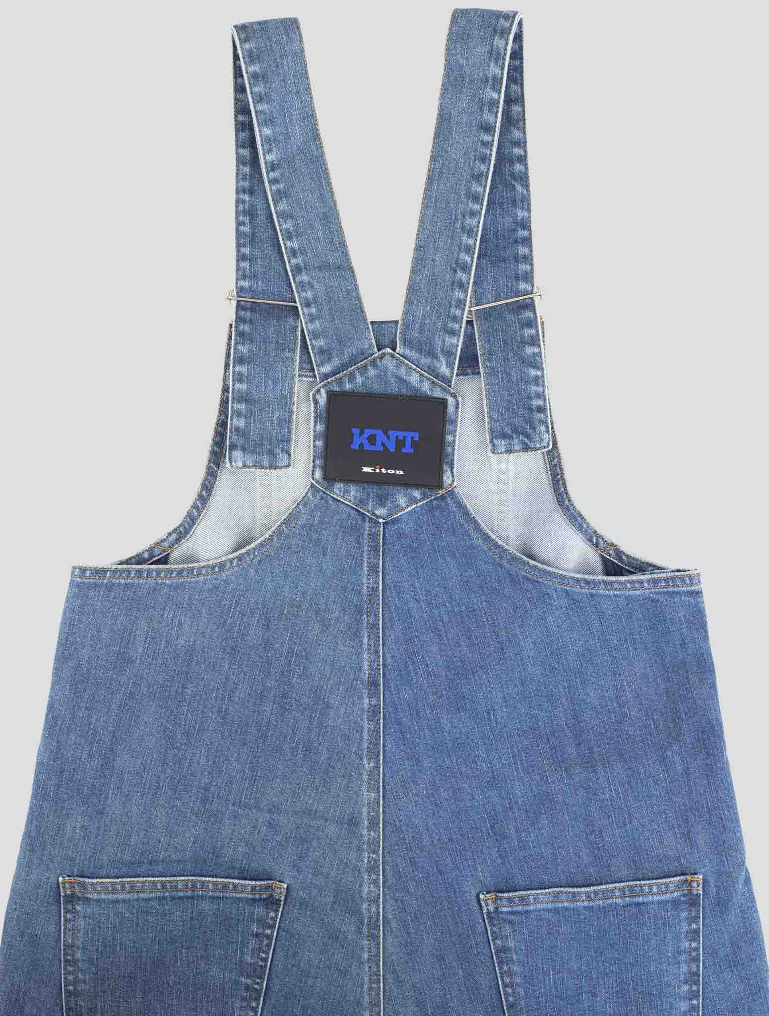 Kiton Knt Denim Cotton Pe Salopette