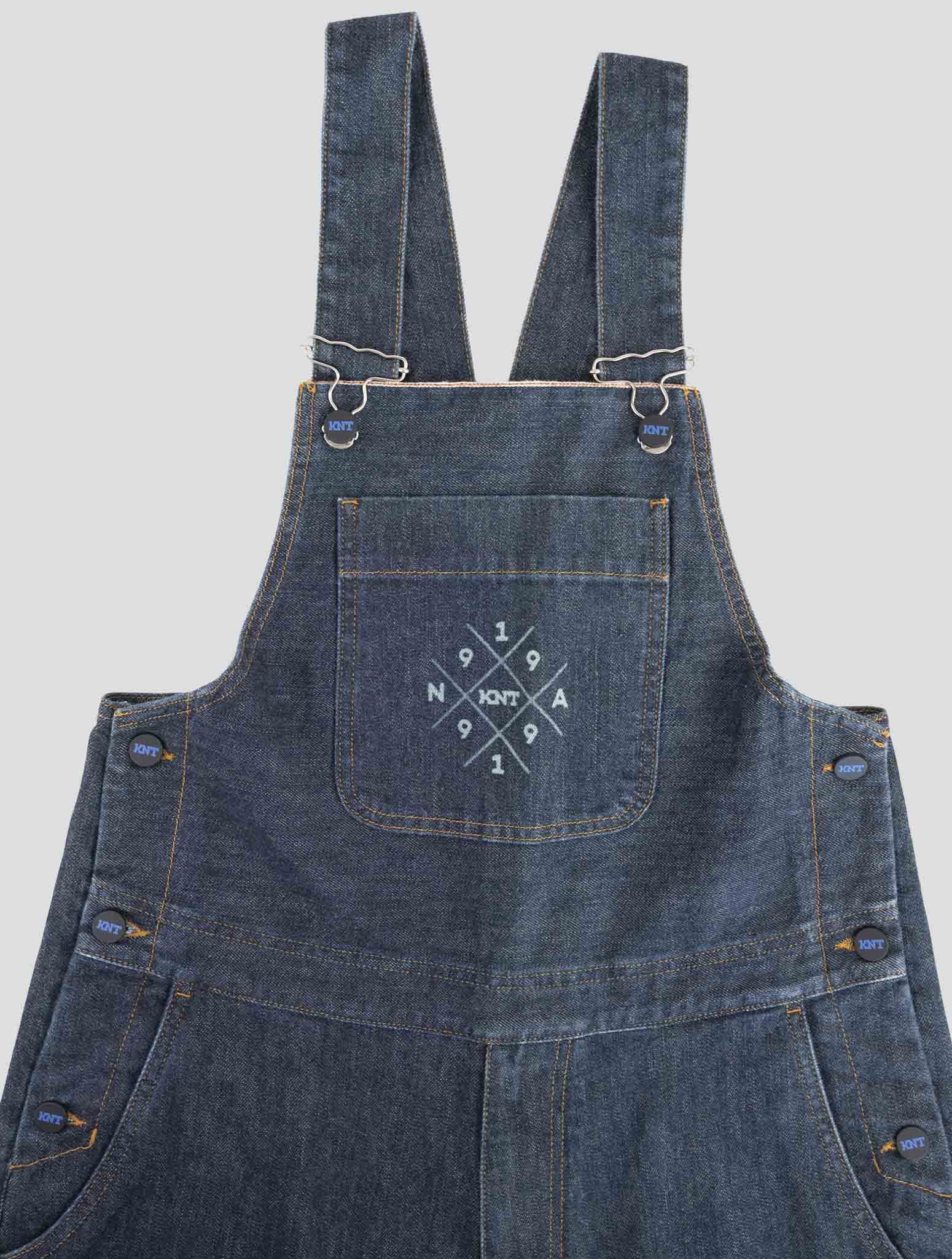 Kiton Knt Denim Cotton Pe Salopette