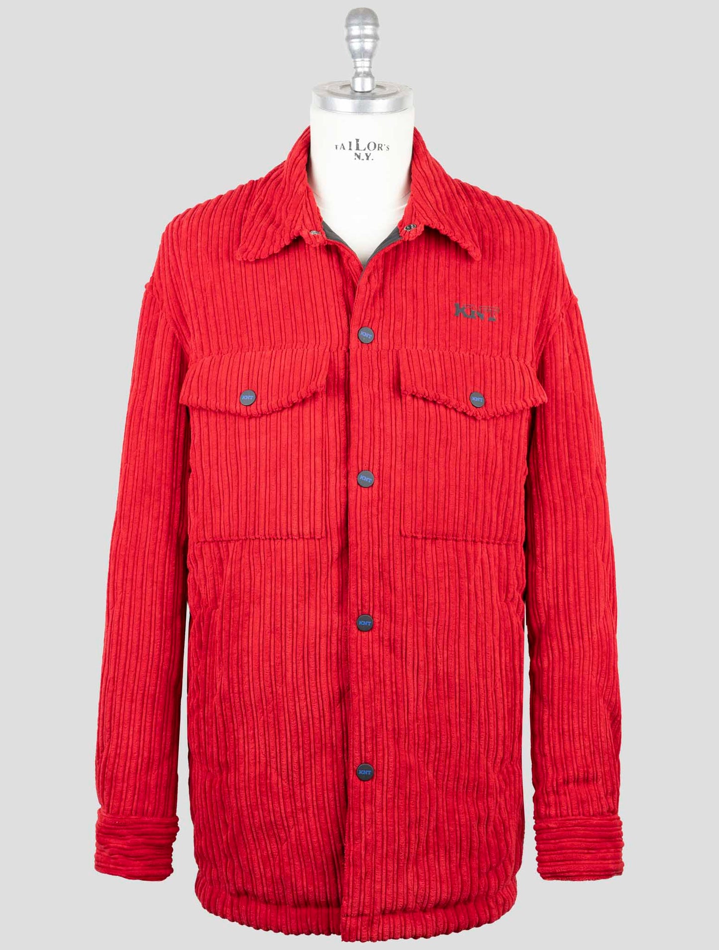 Kiton Knt Red Pl Pa Velvet Coat