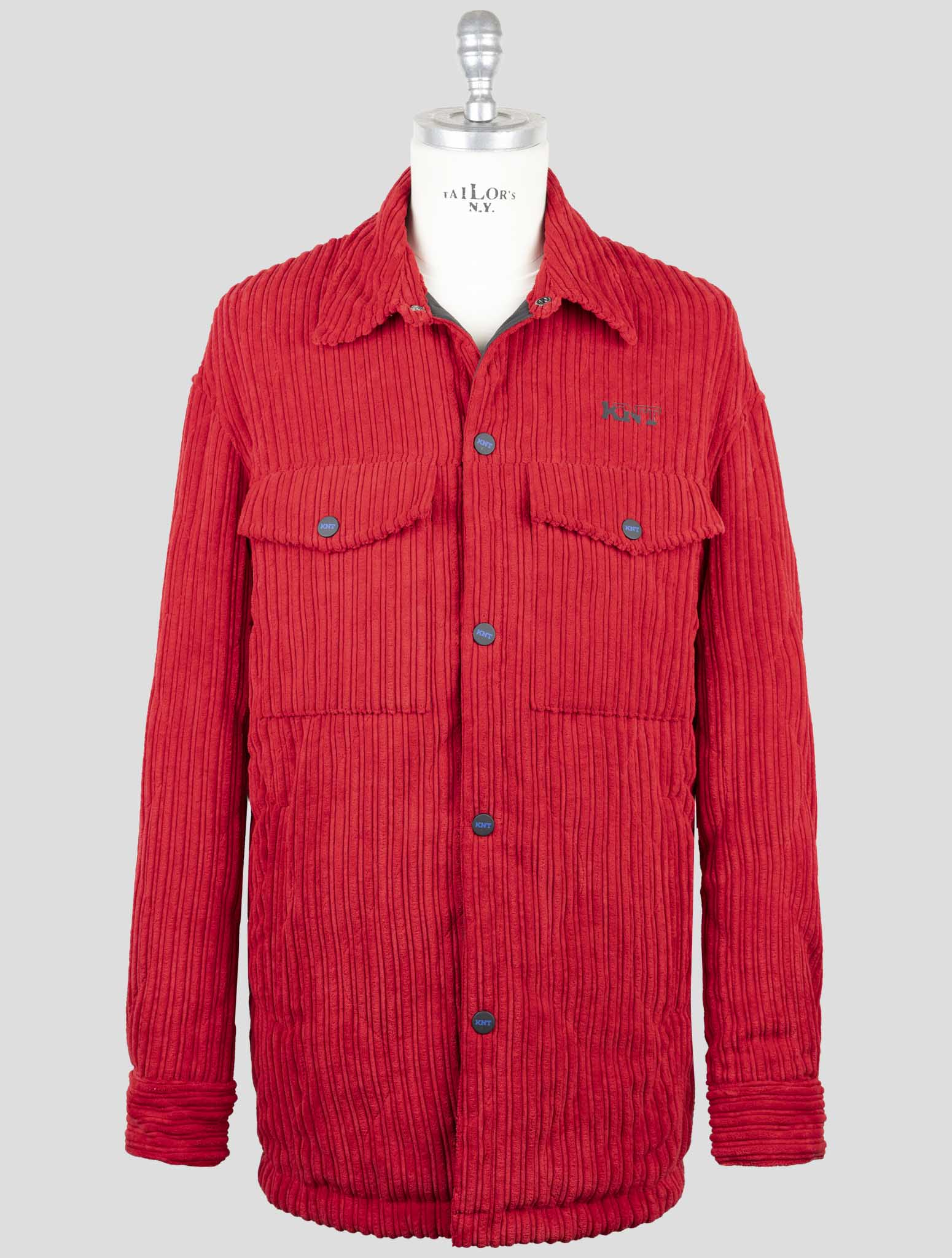 Kiton Knt Red Pl Pa Velvet Coat