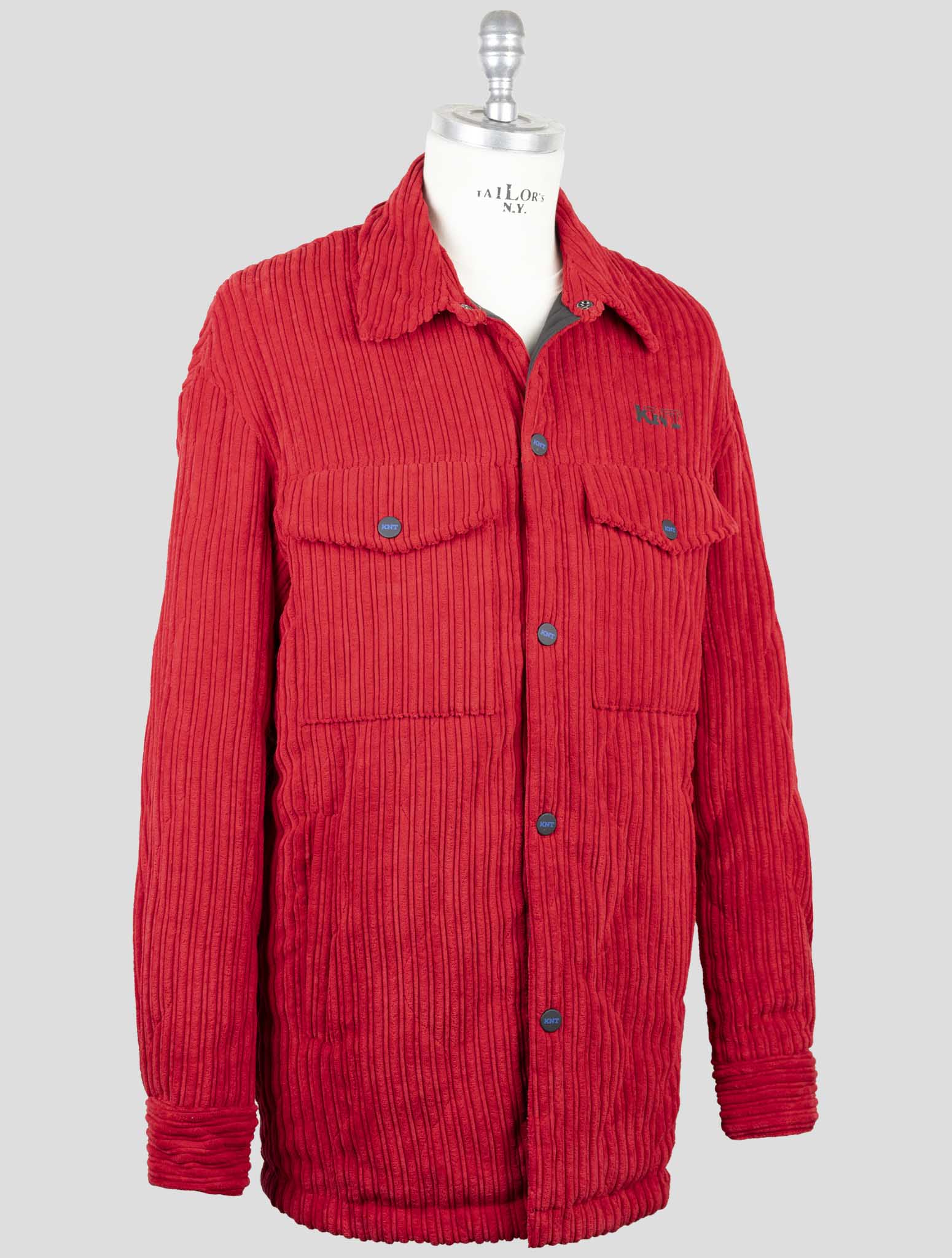 Kiton Knt Red Pl Pa Velvet Coat