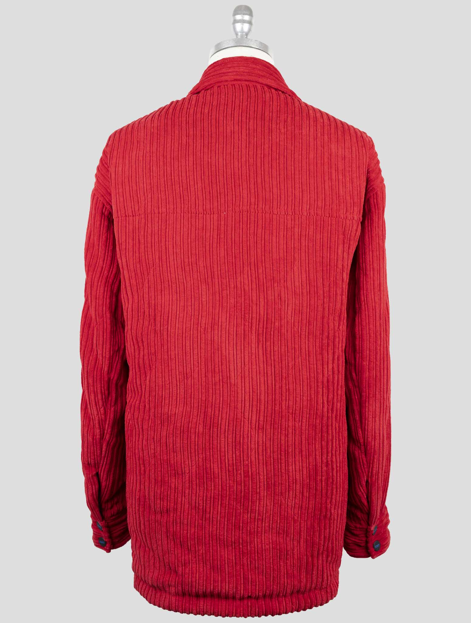 Kiton Knt Red Pl Pa Velvet Coat