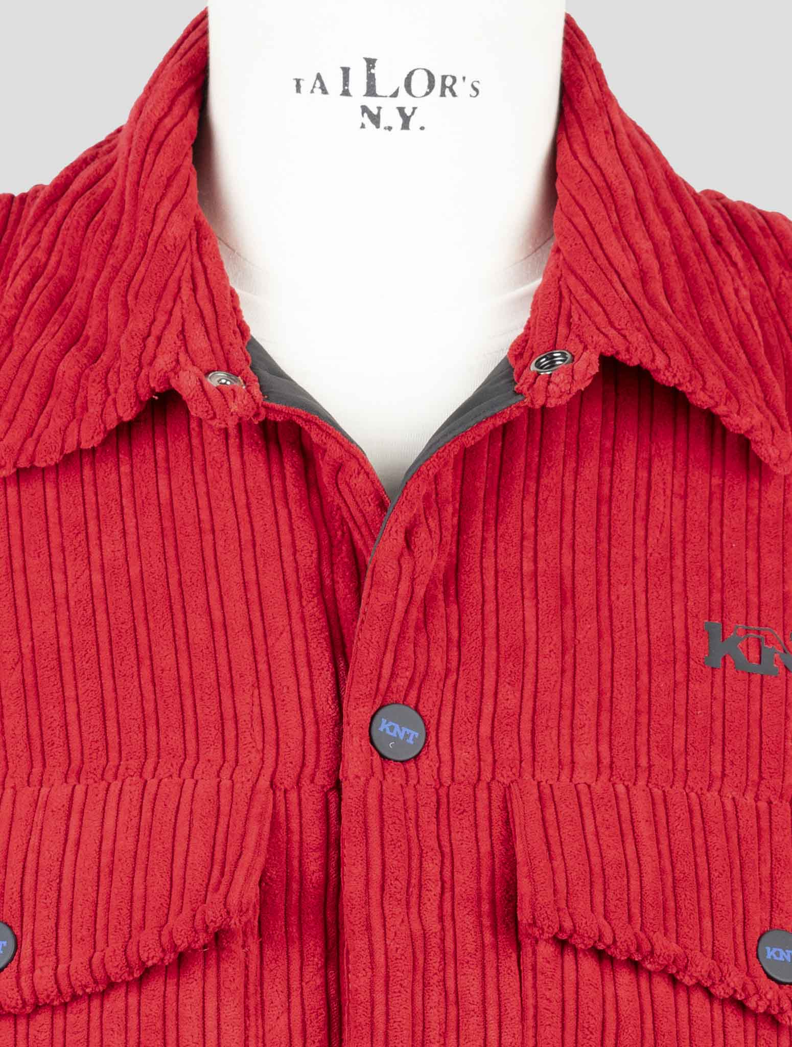 Kiton Knt Red Pl Pa Velvet Coat