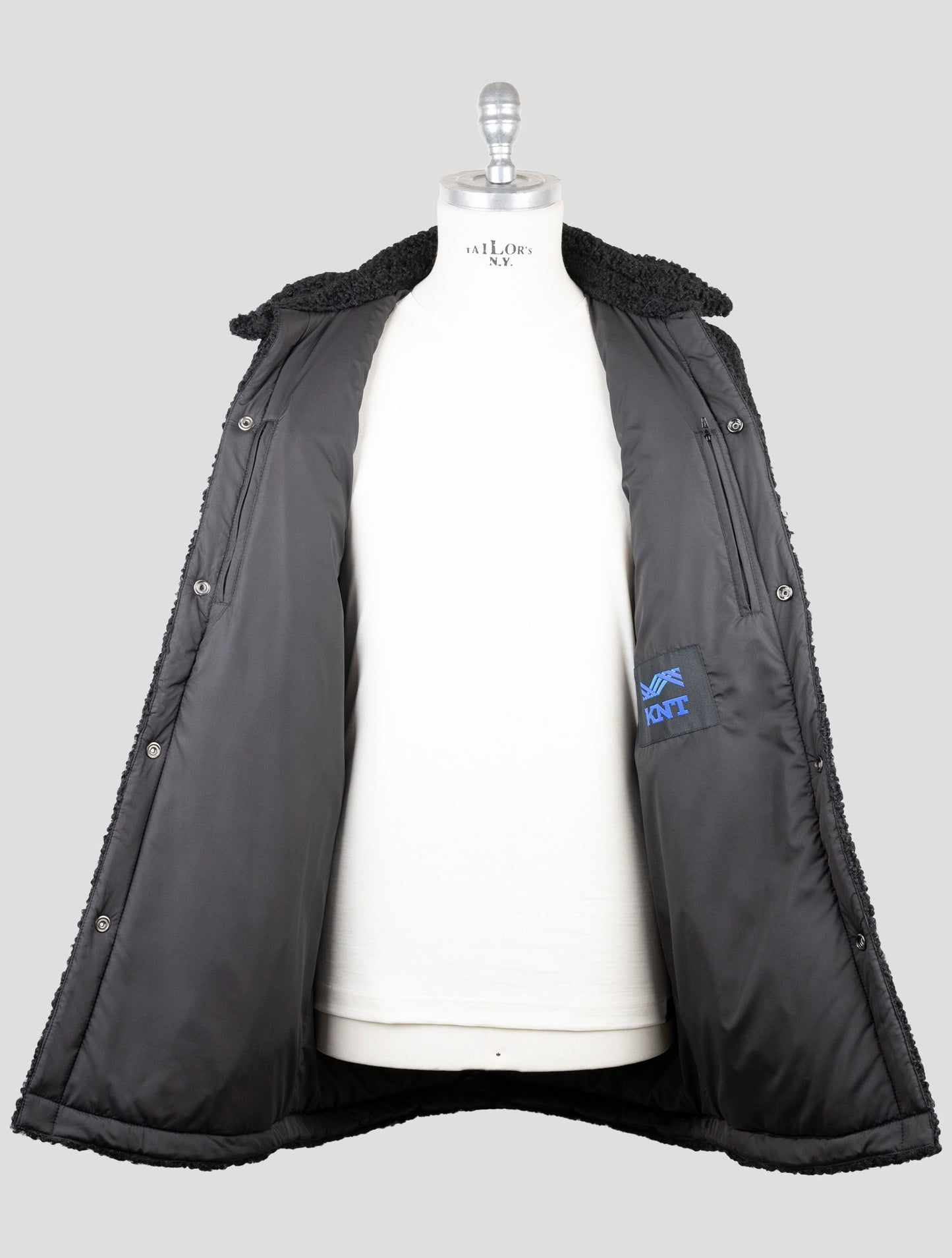 Kiton Knt Black Pl Pa Ea Coat