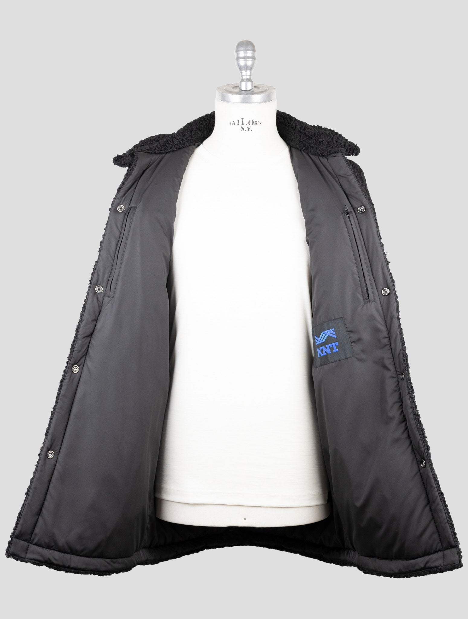 Kiton Knt Black Pl Pa Ea Coat