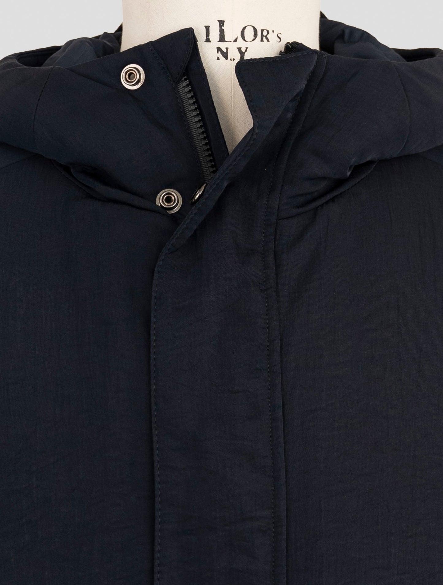 Kiton Knt Dark Blue Pa Overcoat