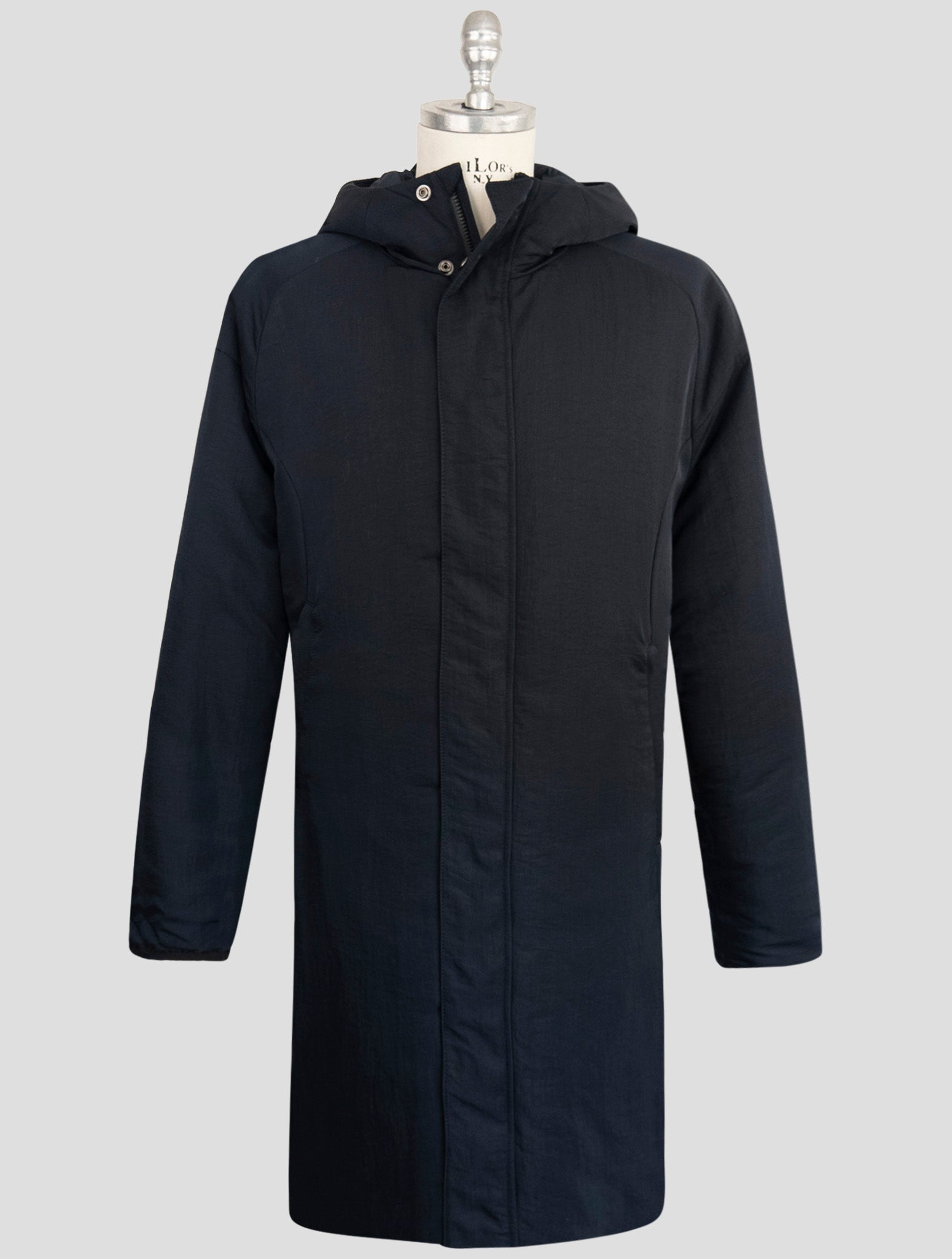 Kiton Knt Dark Blue Pa Overcoat