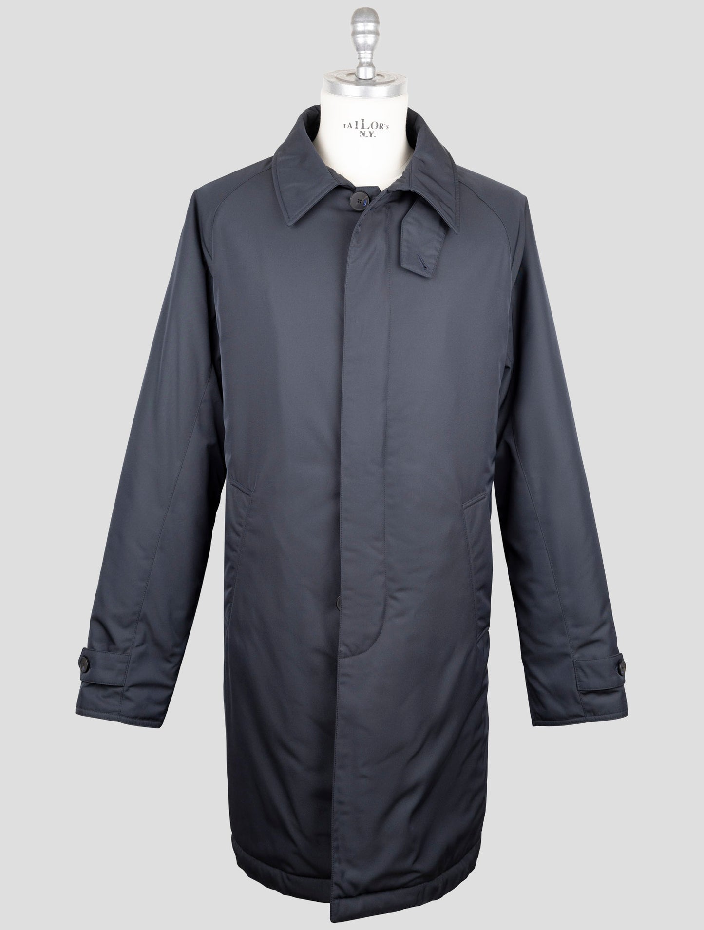 Kiton Knt Dark Blue Pl Overcoat