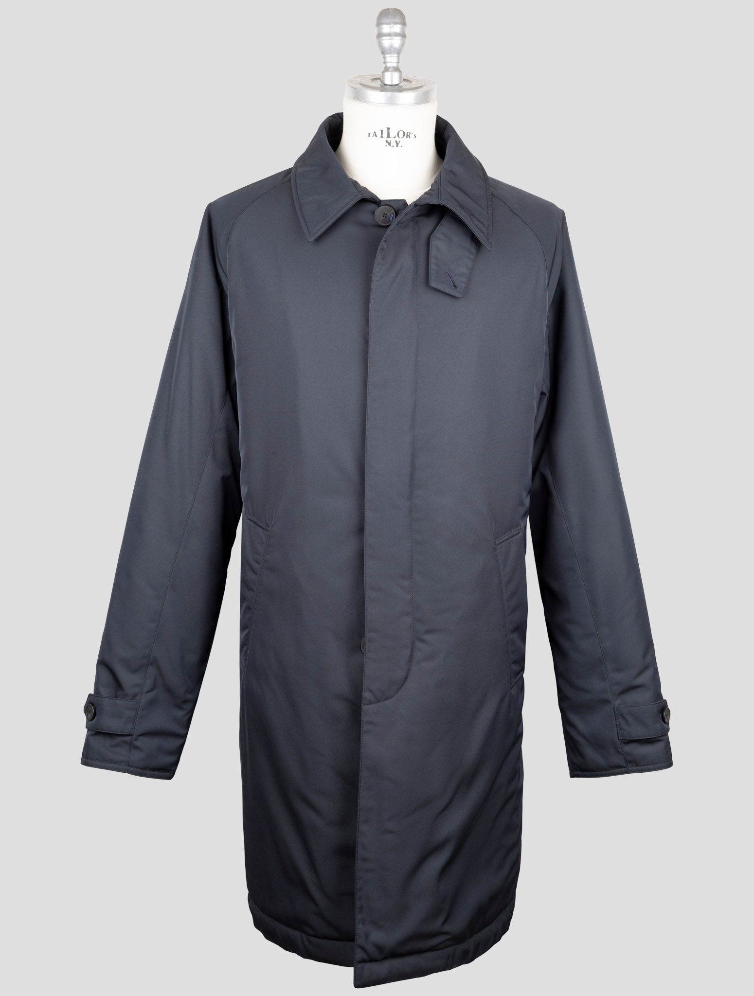 Kiton Knt Dark Blue Pl Overcoat