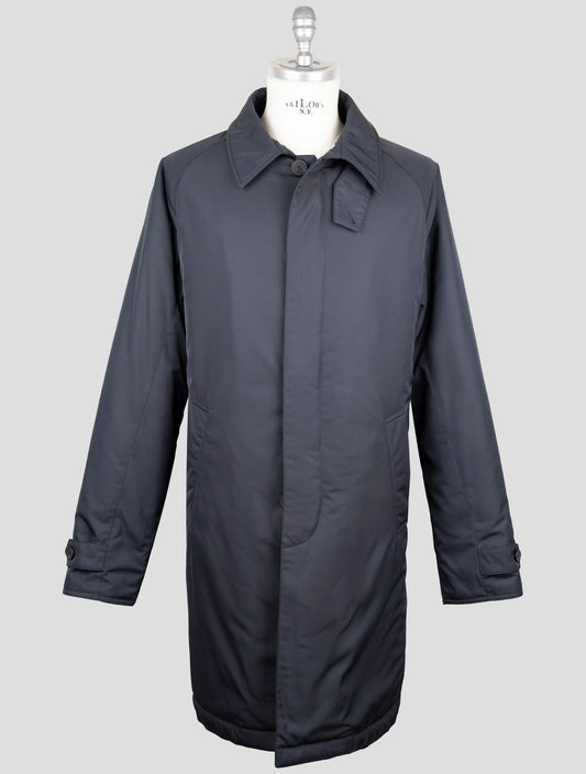 Kiton Knt Dark Blue Pl Overcoat