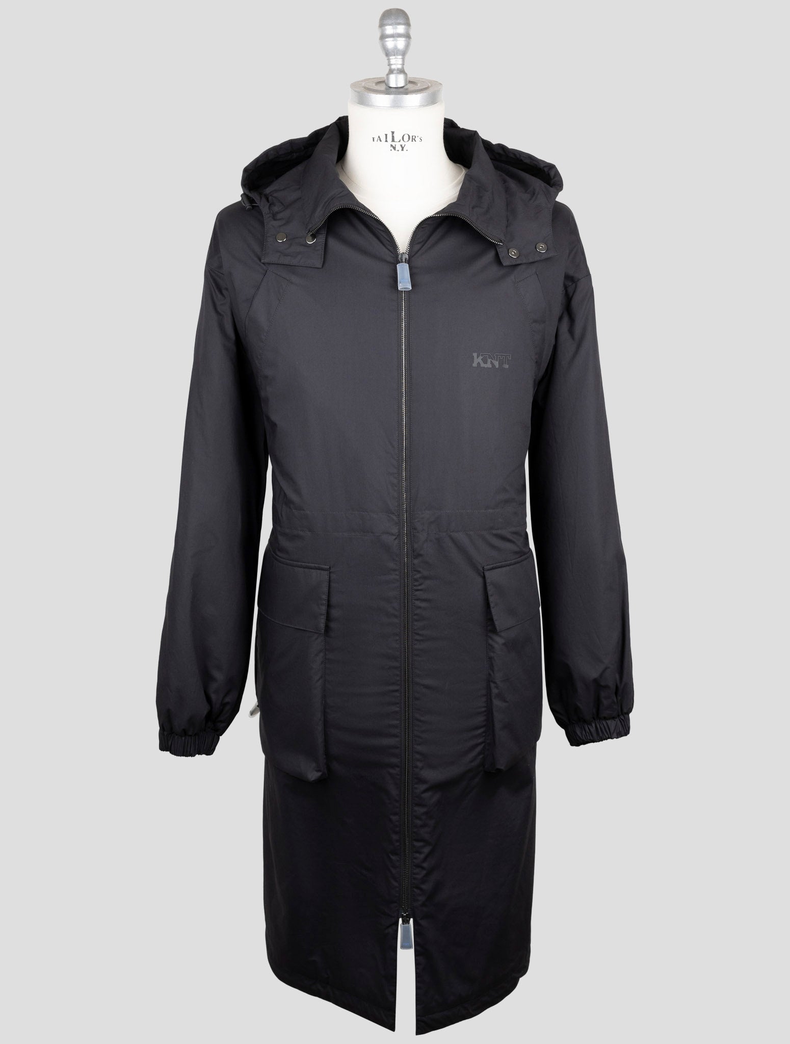 Kiton Knt Dark Blue Pl Overcoat